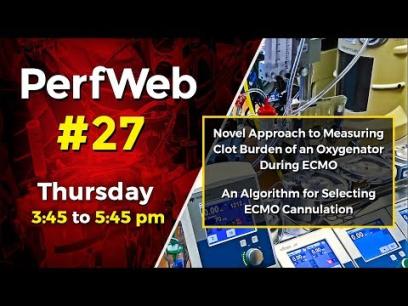 PerfWeb 27 Novel approach to measuring clot burden of an oxygenator during ECMO - Day 1