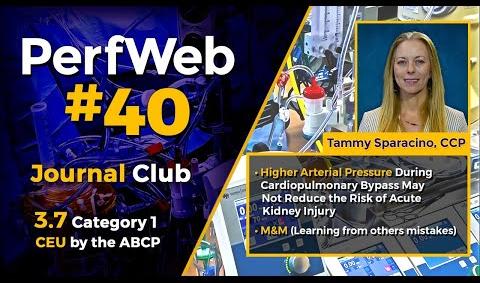 PerfWeb 40 explore the data on Acute Kidney Injury during Cardiopulmonary Bypass procedures.